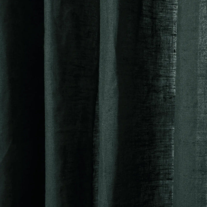 Tonia 100% Linen Curtains Pinch Pleat