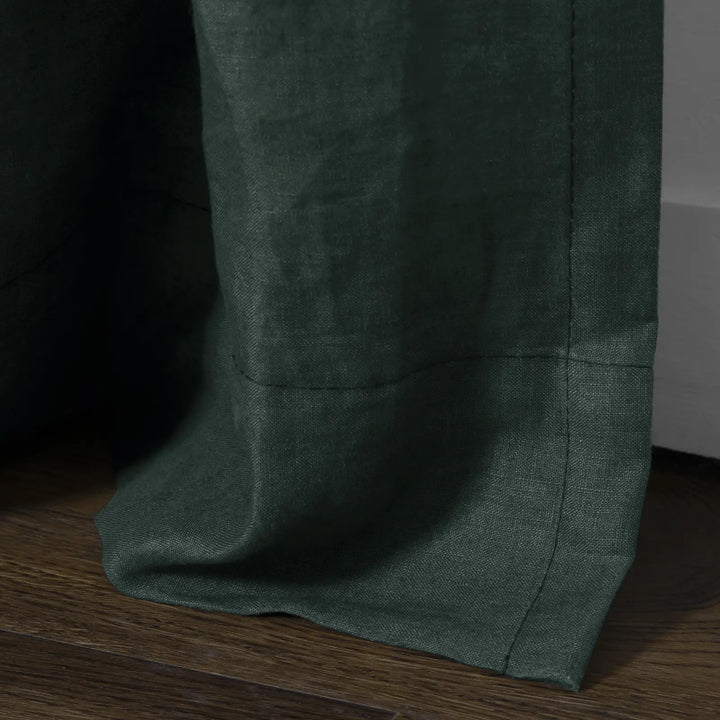 Tonia 100% Linen Curtains Pinch Pleat