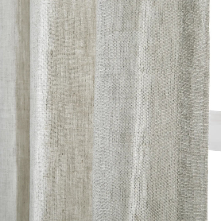 Tonia 100% Linen Curtains Pinch Pleat