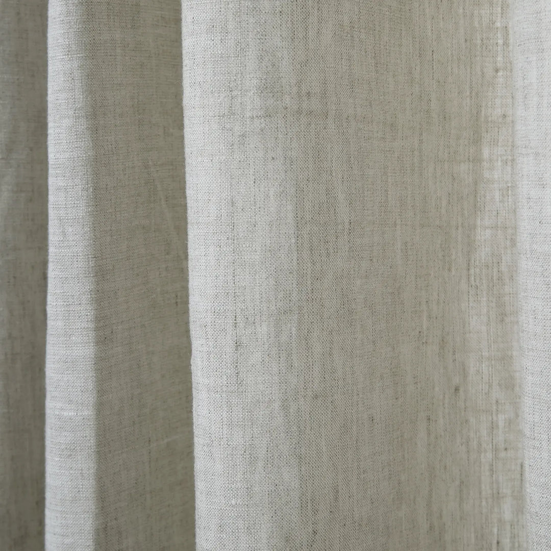 Tonia 100% Linen Curtains Pinch Pleat