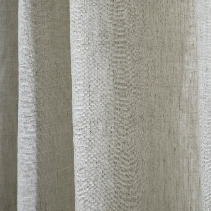 Tonia 100% Linen Curtains Pinch Pleat