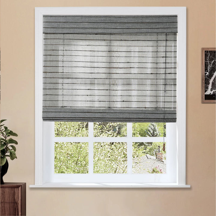 Night Neutral Ramie Woven Shade - Nightfall