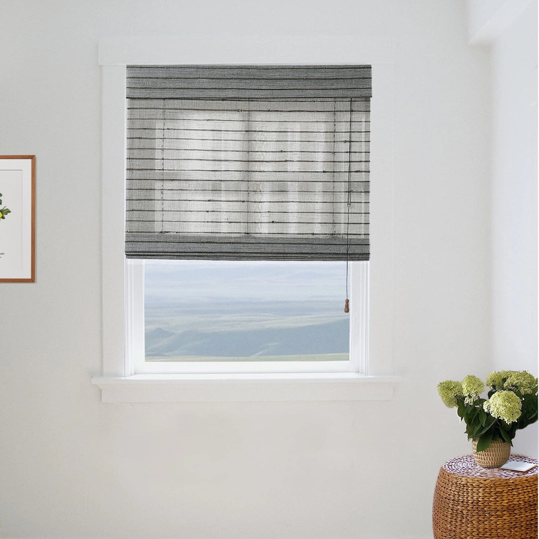 Night Neutral Ramie Woven Shade - Nightfall