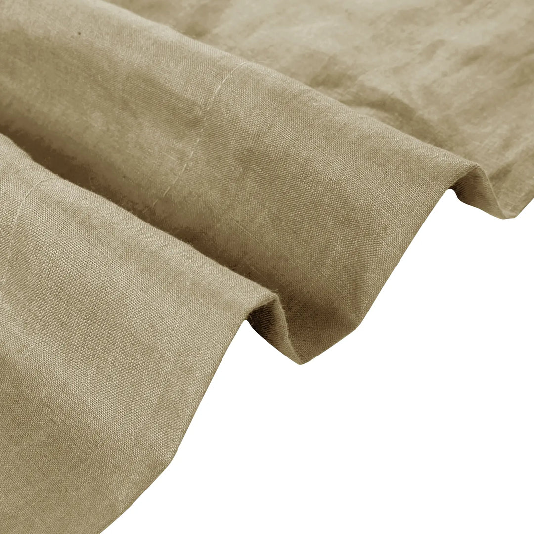 Tonia 100% Linen Curtains Pinch Pleat