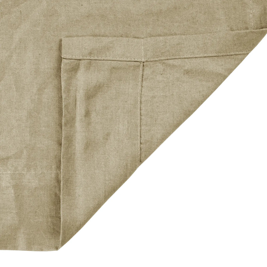 Tonia 100% Linen Curtains Pinch Pleat