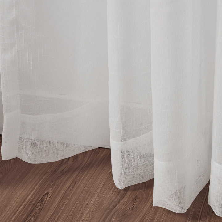 Sabina Linen Sheer Curtain Pinch Pleat