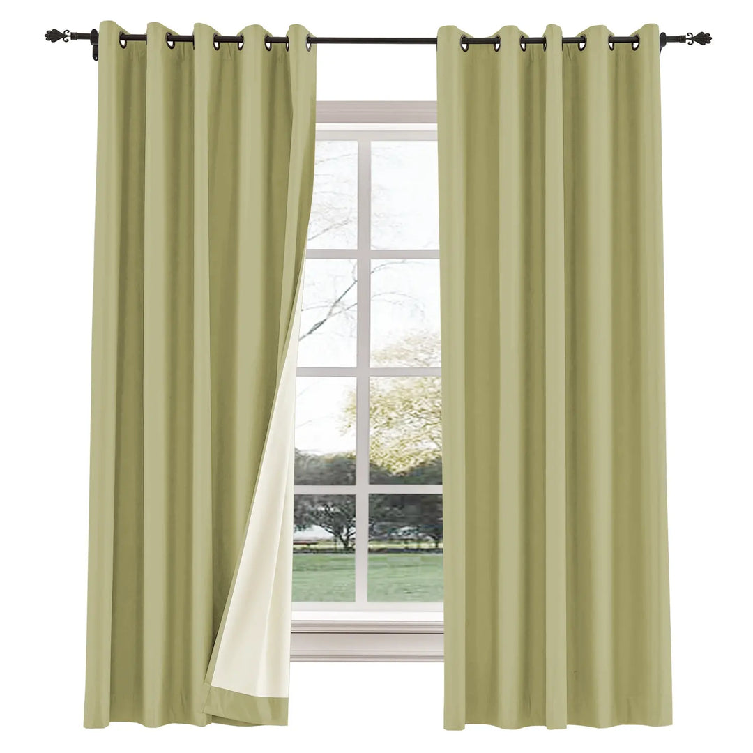 Aube Absolute Blackout Thermal Curtain with Foam Coated Grommet