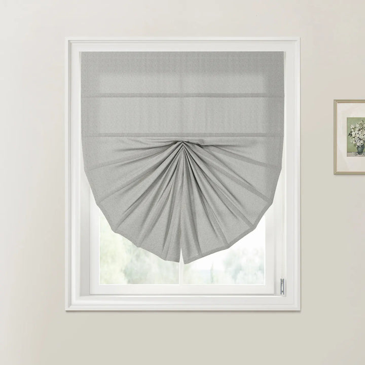 Doreen Fan Shaped Roman Shades Cord Lift Mist - ChadMade