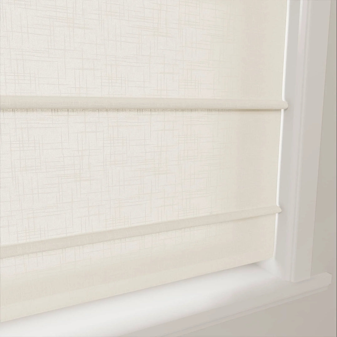 Jair Linen Front Slat Cordless Roman Shades