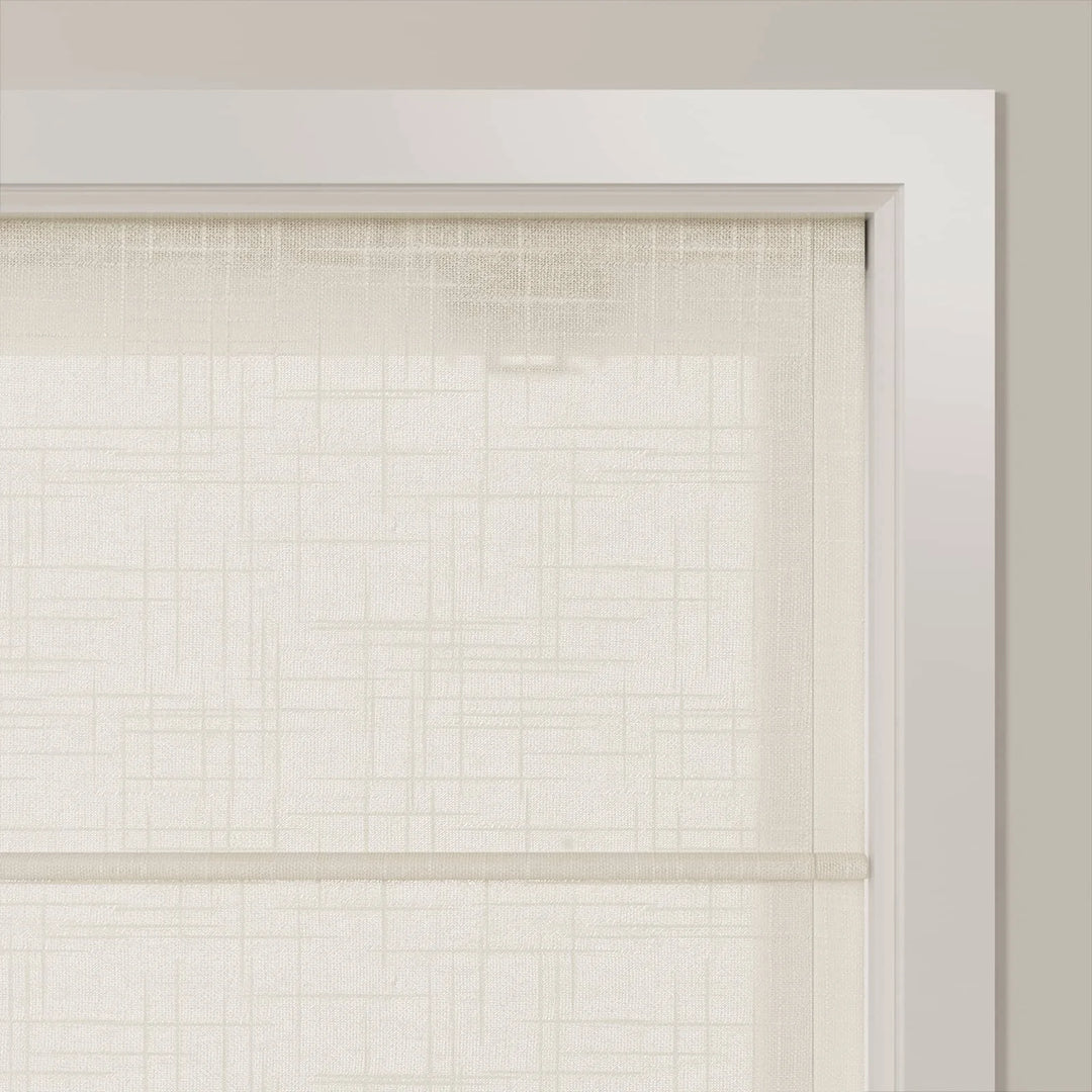 Jair Linen Front Slat Cordless Roman Shades