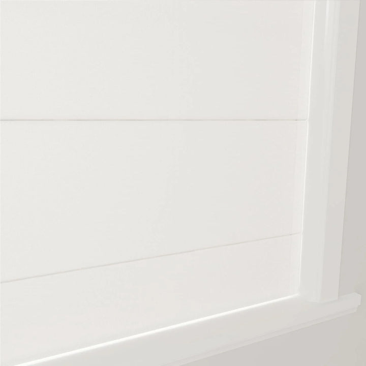 Darcy Cotton Flat Cordless Roman Shade Optic White - ChadMade