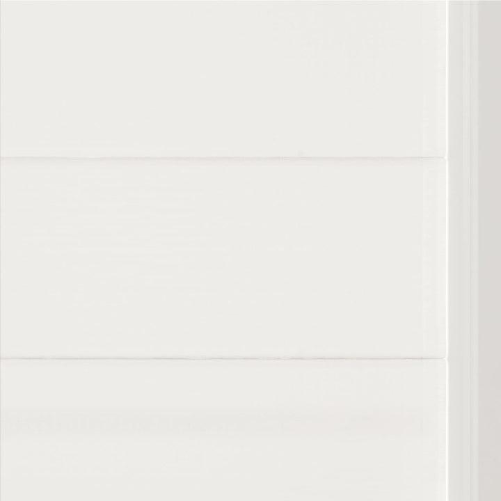 Darcy Cotton Flat Cordless Roman Shade Optic White - ChadMade