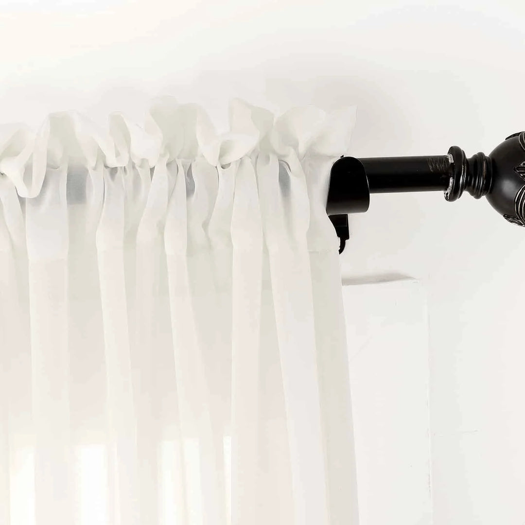 Ryan Elegant Sheer Curtain Rod Pocket