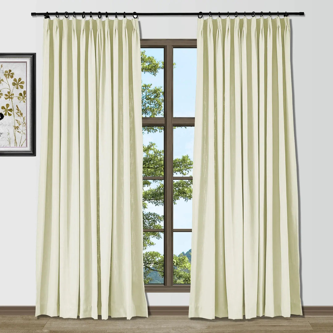 Drapery Clith Cary Heavyweight Polyester Cotton Blend Drapery Pinch Pleat – ChadMade