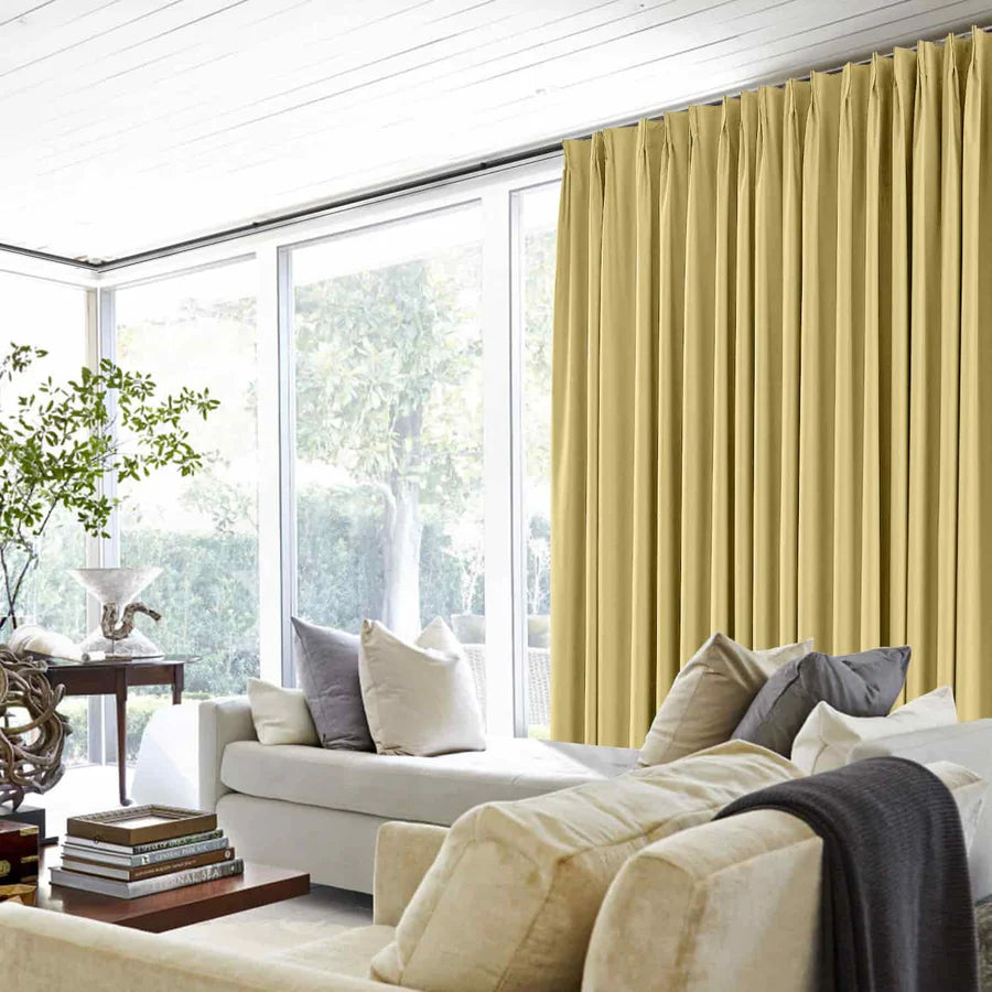 Aube Absolute Blackout Thermal Curtain with Foam Coated Pinch Pleat