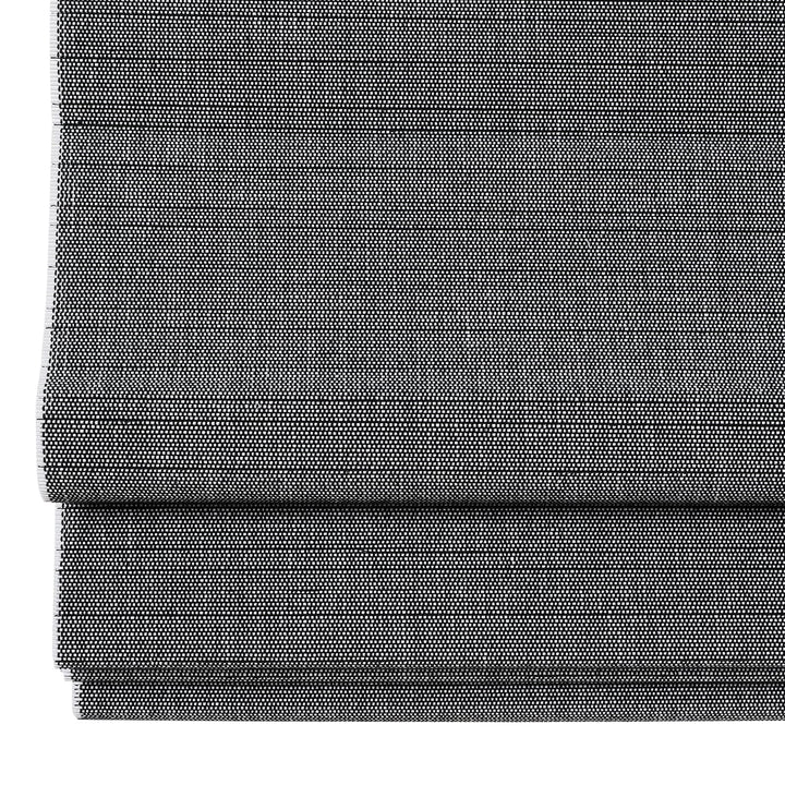 Rain Neutral Flax Woven Bamboo Shade - Middle Grey