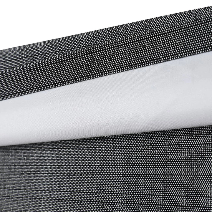 Rain Neutral Flax Woven Bamboo Shade-Middle Grey