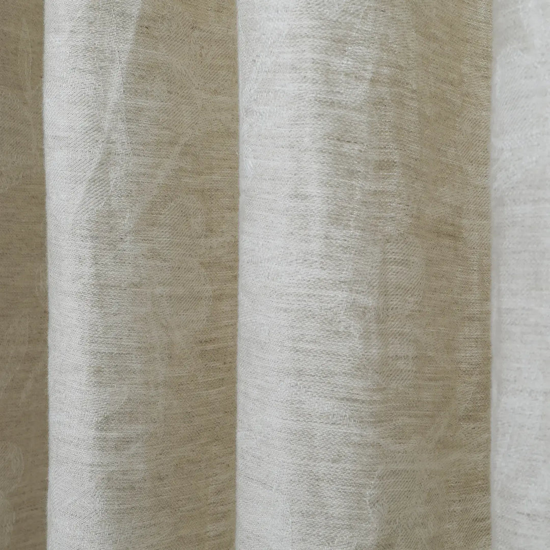 Joel 100% Linen Print Drapery French Pleat