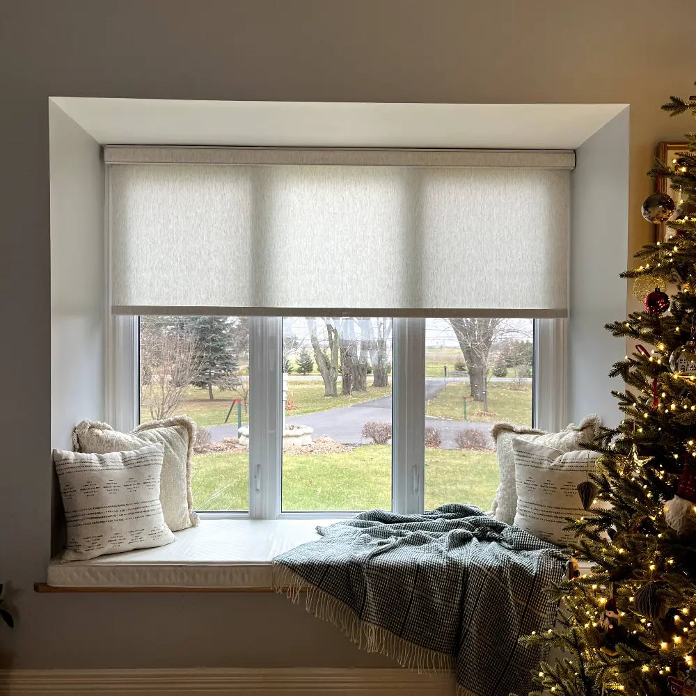 Linen Blend Cordless Roller Shades