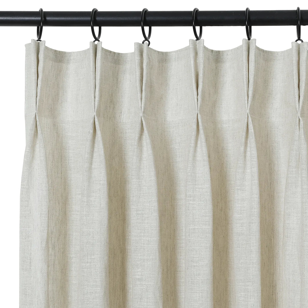 Sissy 100% Linen Curtains French Pleat