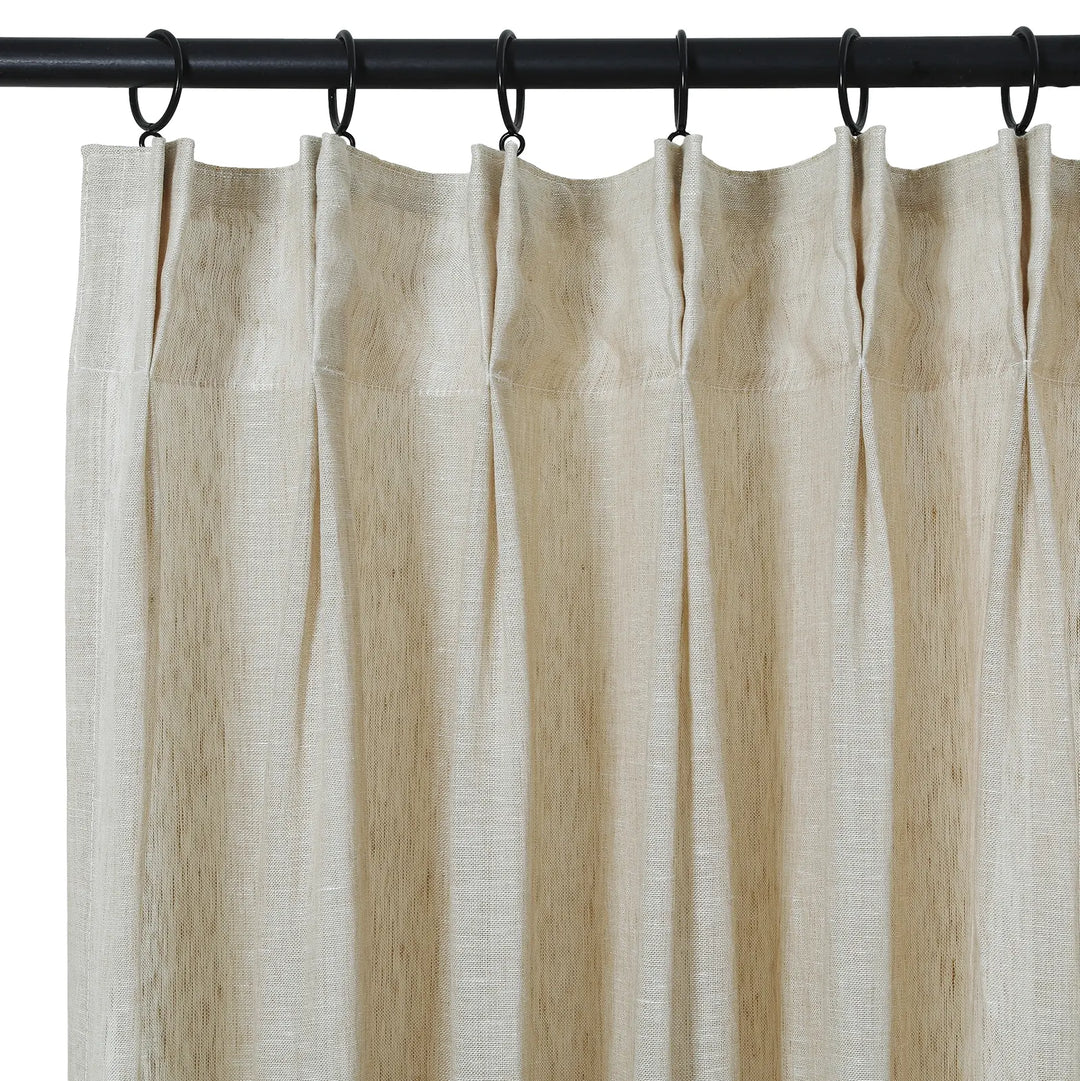 Sissy 100% Linen Curtains French Pleat