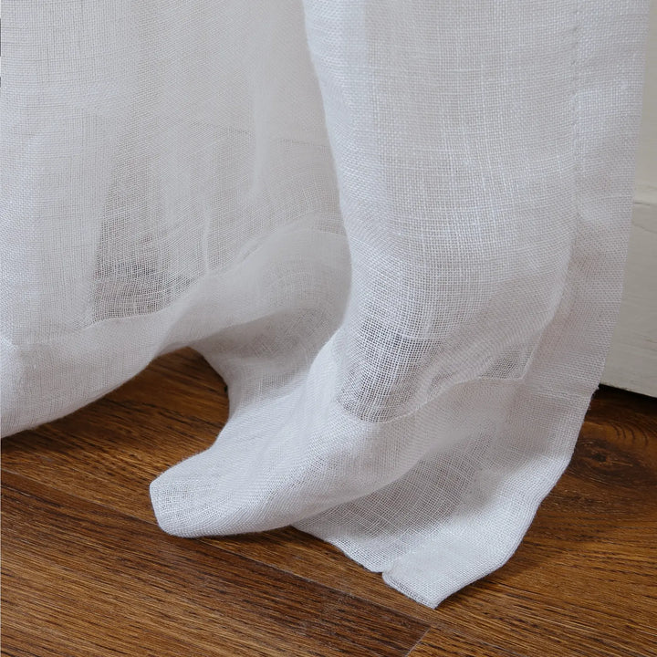 Sissy 100% Linen Curtains Pinch Pleat