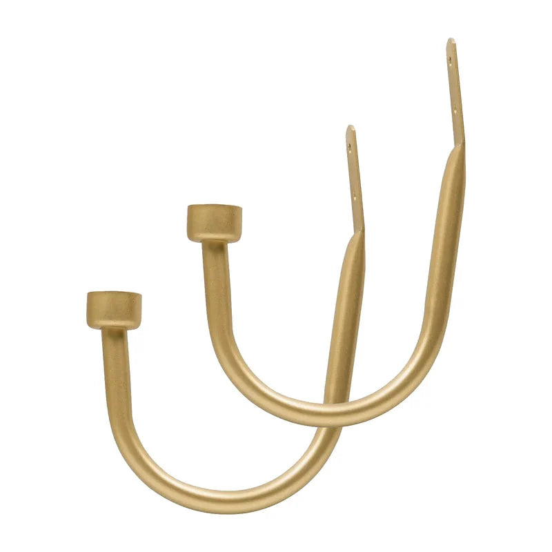 ChadMade Curtain Holdbacks of Metal (Pack of 2)